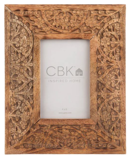 Carved Medallion 4x6 Frame