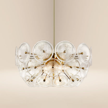 Chambery 6-Light Chandelier | Brushed Brass/Clear