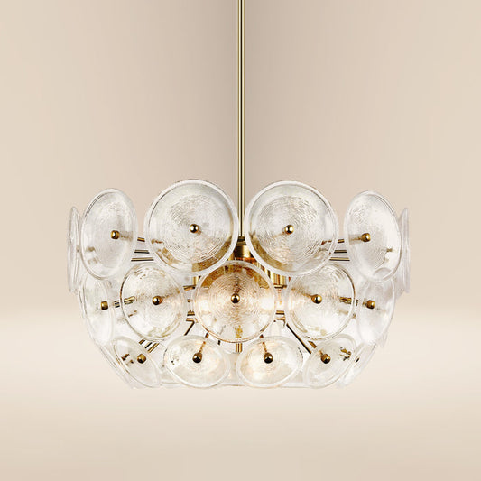 Chambery 6-Light Chandelier | Brushed Brass/Clear