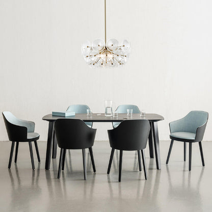 Chambery 6-Light Chandelier | Brushed Brass/Clear