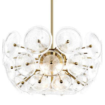 Chambery 6-Light Chandelier | Brushed Brass/Clear