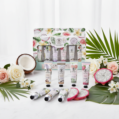 Chateau Propre 6-Piece Hand Cream Gift Set – Travel Size Moisturizing Lotion Pack (1 oz / 30 mL each)