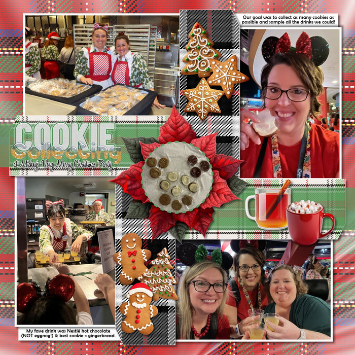 Accent your Christmas greeting cards and traditional holiday pages with these realistic embellishments and plaid tartan papers in classic colors of red and green by Lucky Girl Creative digital art for digital scrapbooking! Embellishments include bird, Cardinal, candy, stocking, Christmas tree, scarf, sock, Santa Claus coat, doll, front door, evergreen arch, figurine, Hummel, fireplace, poinsettia, cupcake, yule log, apple cider, hot cocoa, hot chocolate, gift bag, present, gingerbread, cookie, house, bell,