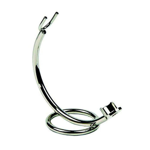 Perma Brands PureBadger Collection Curved Stand, Chrome For Straight Razors