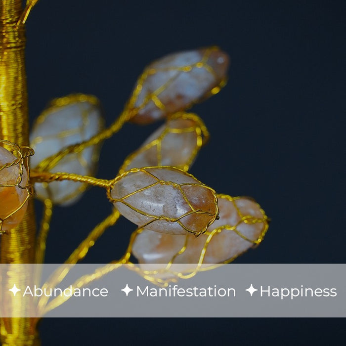 Citrine Cluster Beads Tree
