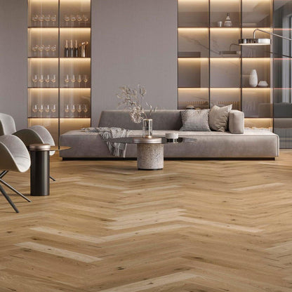 Classic 1L Herringbone Camel 13x72.5 Wood Flooring L'Antic Colonial by Porcelanosa