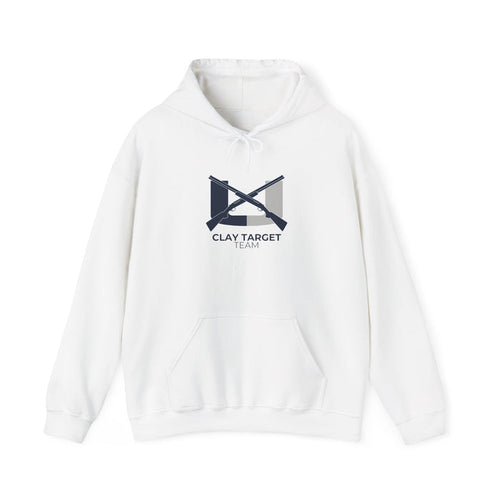 Clay Target Team Hoodie — Crossed Shotguns Logo Pullover - Adult