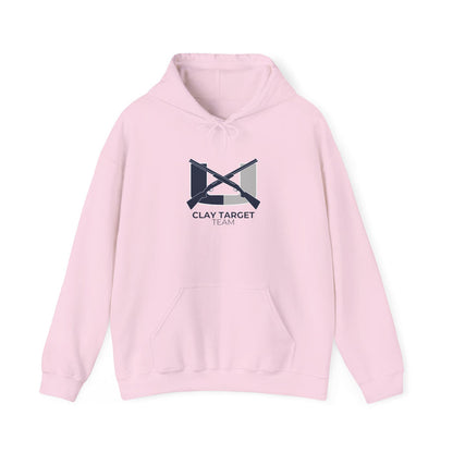 Clay Target Team Hoodie — Crossed Shotguns Logo Pullover - Adult