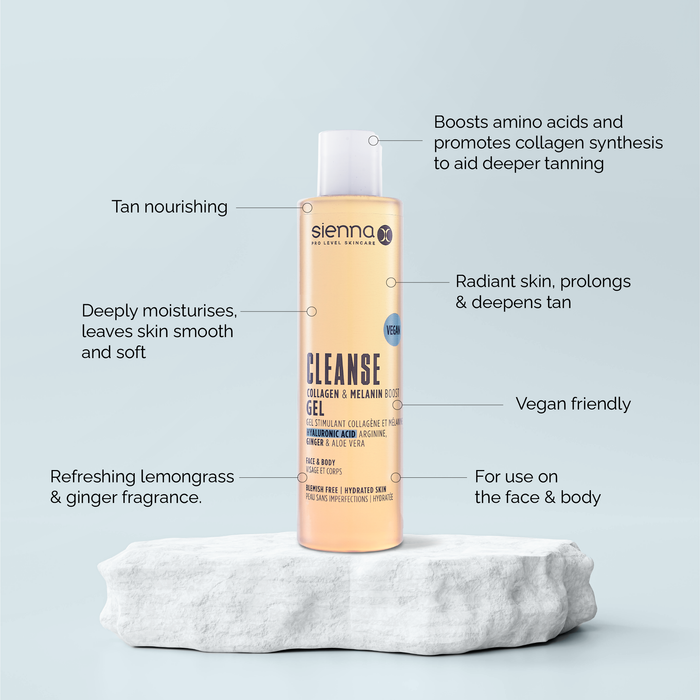 Cleanse Collagen and Melanin Boost Gel by Sienna X