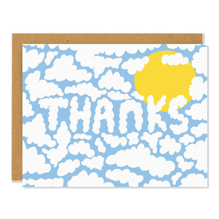 Cloudy Sky Thanks Card