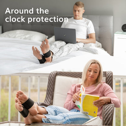 The flat foot compression sleeves provide around the clock protection even at night