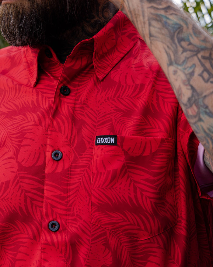 Corcovado Camo Party Shirt - Red