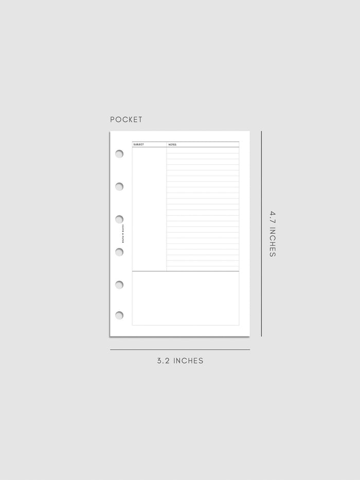Digital mockup of insert in Pocket.