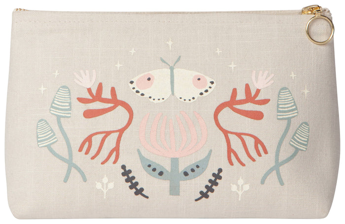 Cotton Cosmetic Bag Small-Far And Away