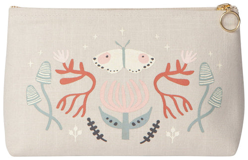 Cotton Cosmetic Bag Small-Far And Away