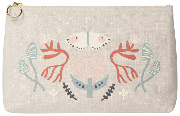 Cotton Cosmetic Bag Small-Far And Away