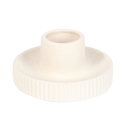 Cream Ribbed Smudge Bowl 🇬🇧