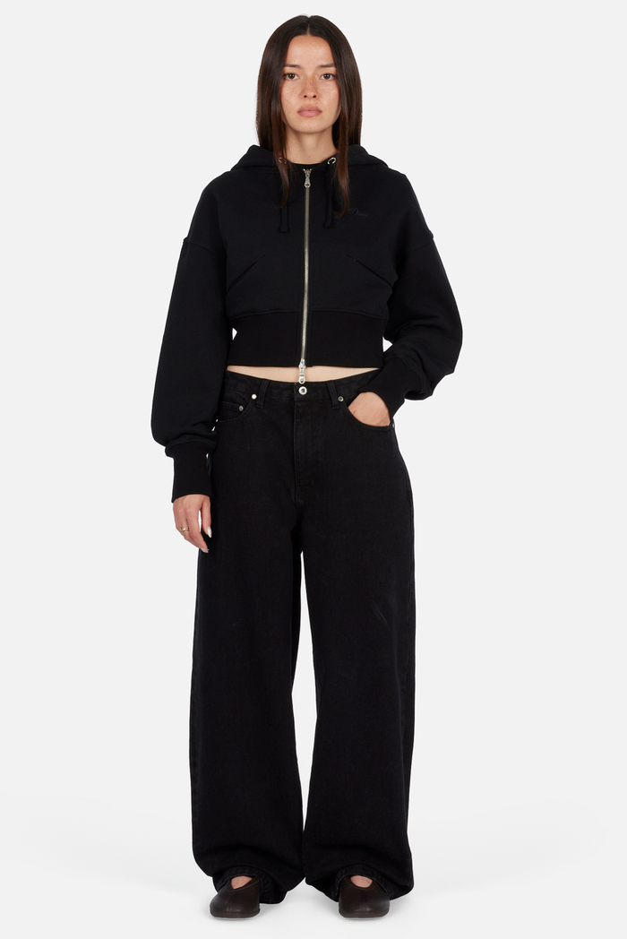 Cropped Zip Hoodie