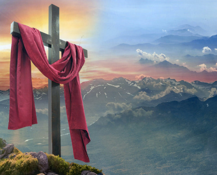 Cross Against the Sky R - CATHOLIC PRINTS PICTURES