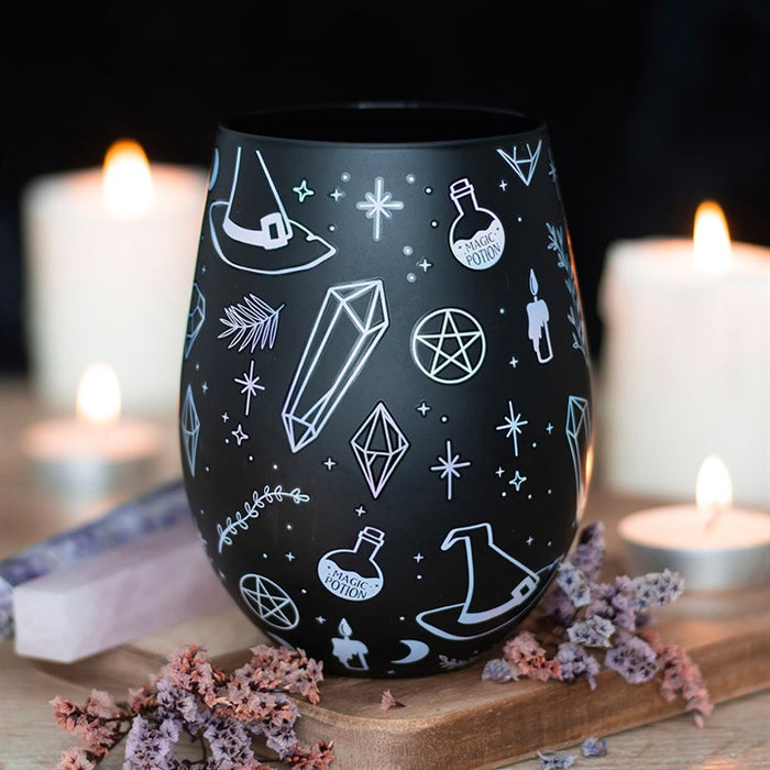 Crystal Witch Print Stemless Glass 🇬🇧