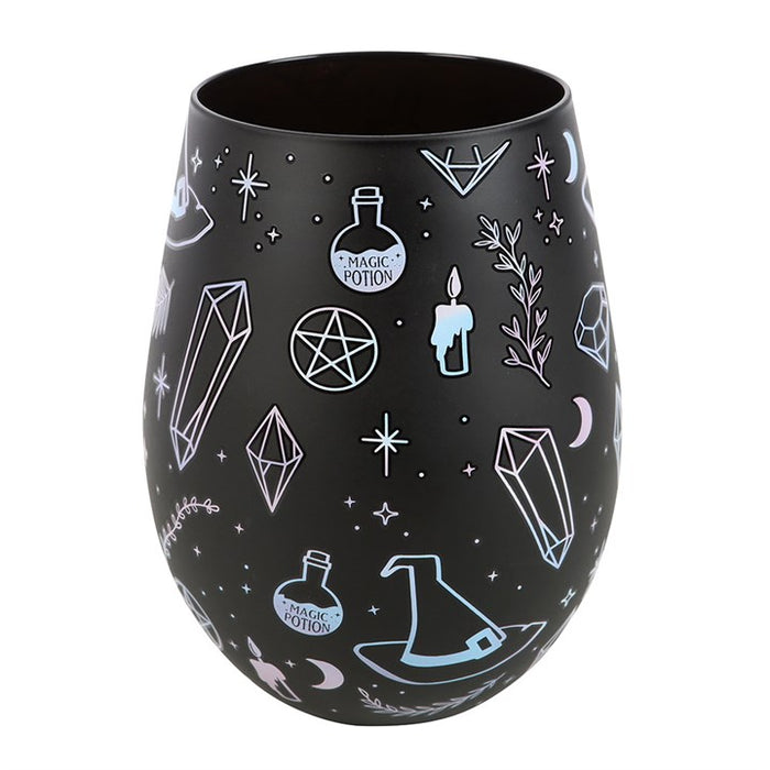 Crystal Witch Print Stemless Glass 🇬🇧