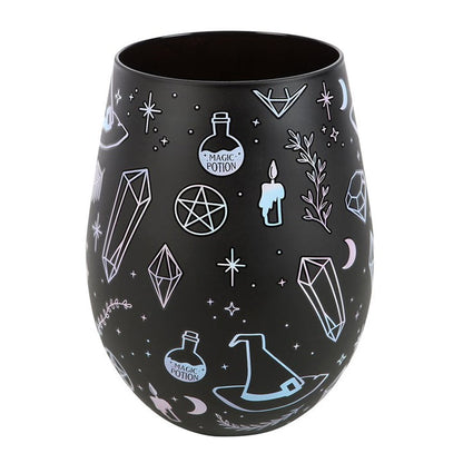 Crystal Witch Print Stemless Glass 🇬🇧