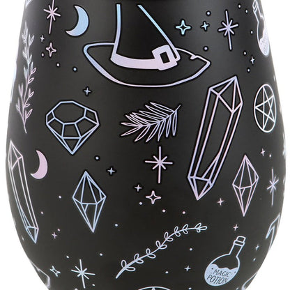 Crystal Witch Print Stemless Glass 🇬🇧