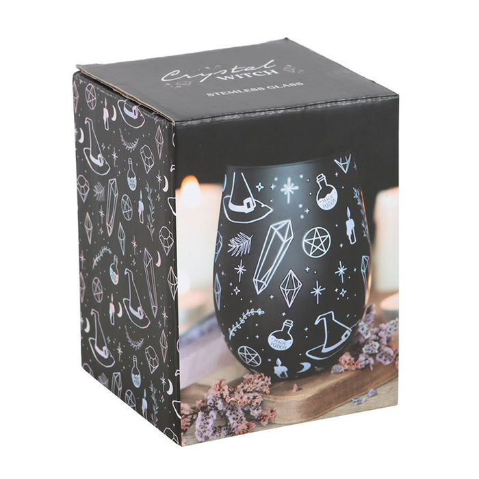 Crystal Witch Print Stemless Glass 🇬🇧