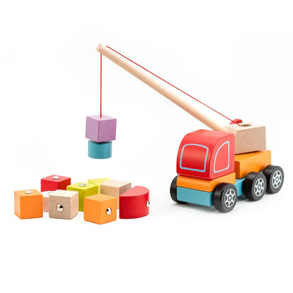 Cubika Magnetic Wooden Crane Truck