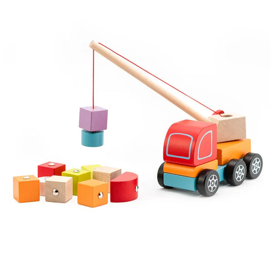 Cubika Magnetic Wooden Crane Truck