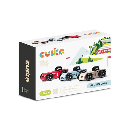 Cubika Wooden Racing Cars Set