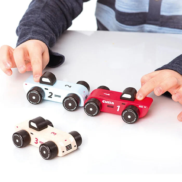 Cubika Wooden Racing Cars Set