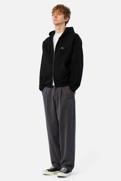 Cursive Small Logo Zip Hoodie