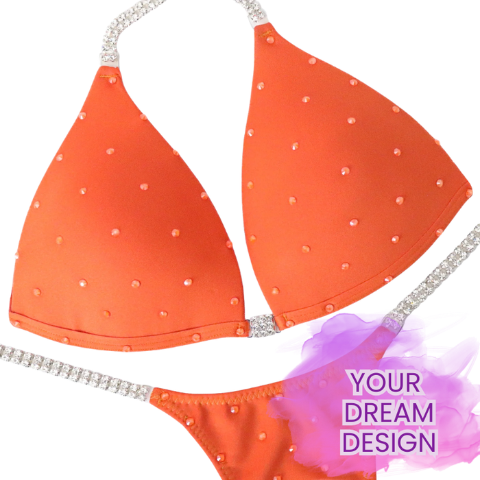 Custom Angel Bliss – custom crystal competition bikini for NPC bodybuilding