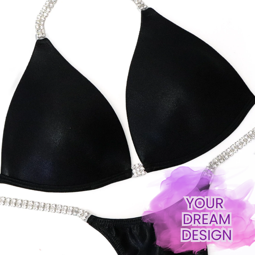 Custom Simple Suit – custom crystal competition bikini for NPC bodybuilding