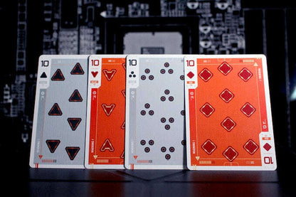 PlayingCardDecks.com-Cyberware Rouge Playing Cards USPCC