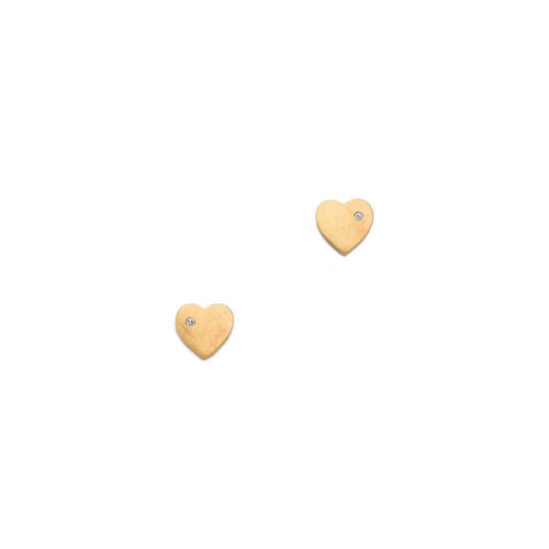 CZ Heart Studs