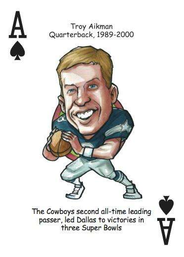 PlayingCardDecks.com-Dallas Football Heroes Playing Cards