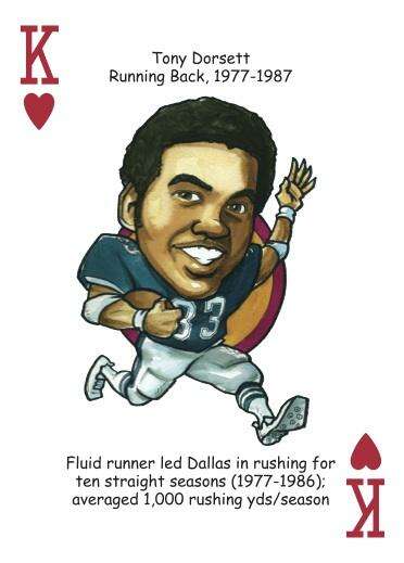PlayingCardDecks.com-Dallas Football Heroes Playing Cards