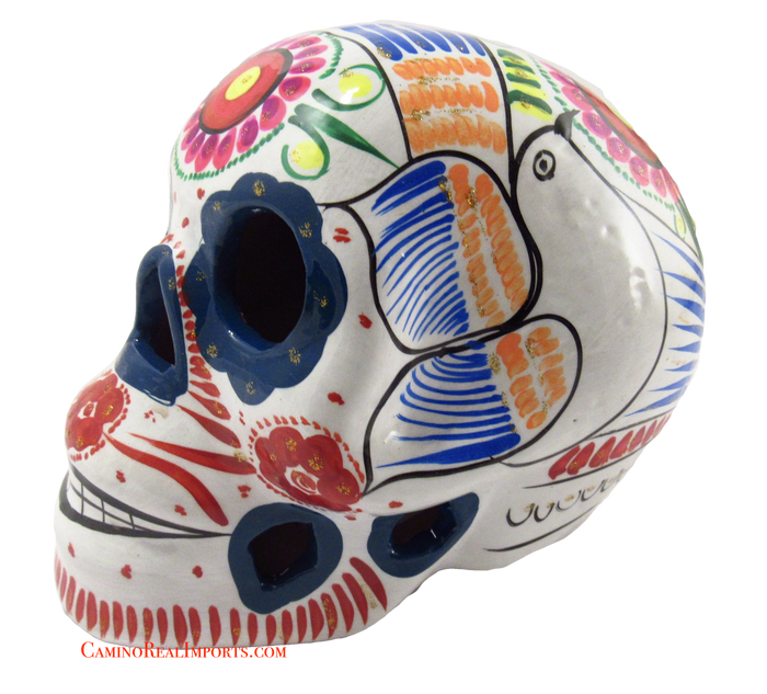 Day Of The Dead Hand Painted Skull LCS014