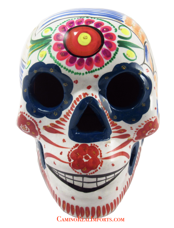 Day Of The Dead Hand Painted Skull LCS014