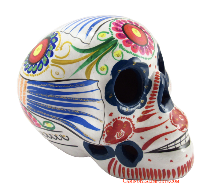 Day Of The Dead Hand Painted Skull LCS014