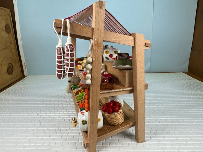 Decorated Farmers Market Display Reutter Porcelain Germany