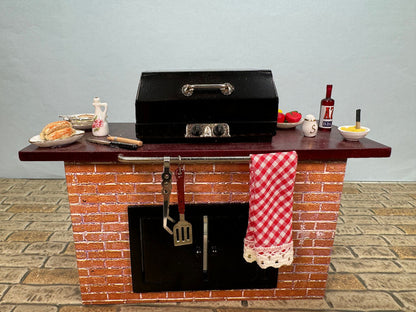 Decorated Outdoor BBQ Grill Reutter Porcelain Germany