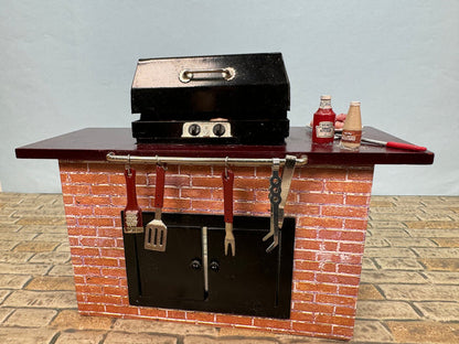 Decorated Outdoor BBQ Grill Reutter Porcelain Germany