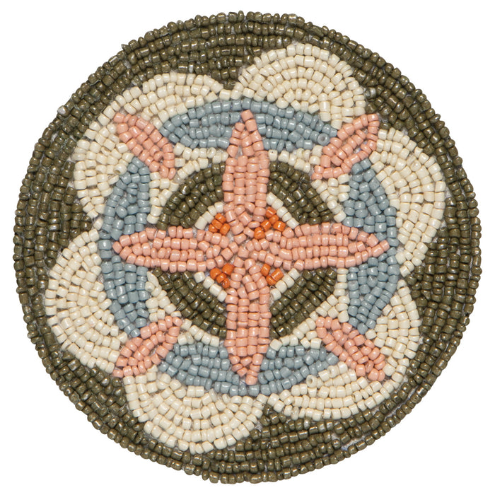 Disco Formation Beaded Coasters - Set of 4
