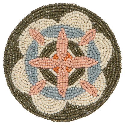 Disco Formation Beaded Coasters - Set of 4