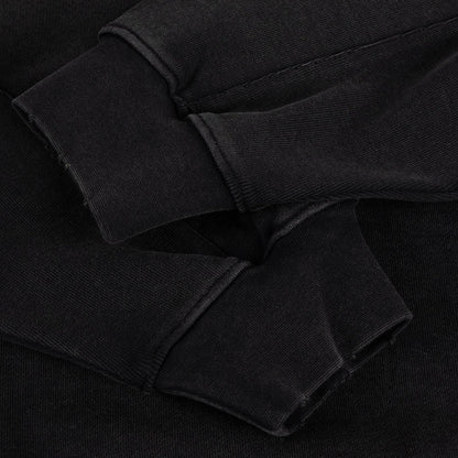 Distressed Terry Zip Hoodie