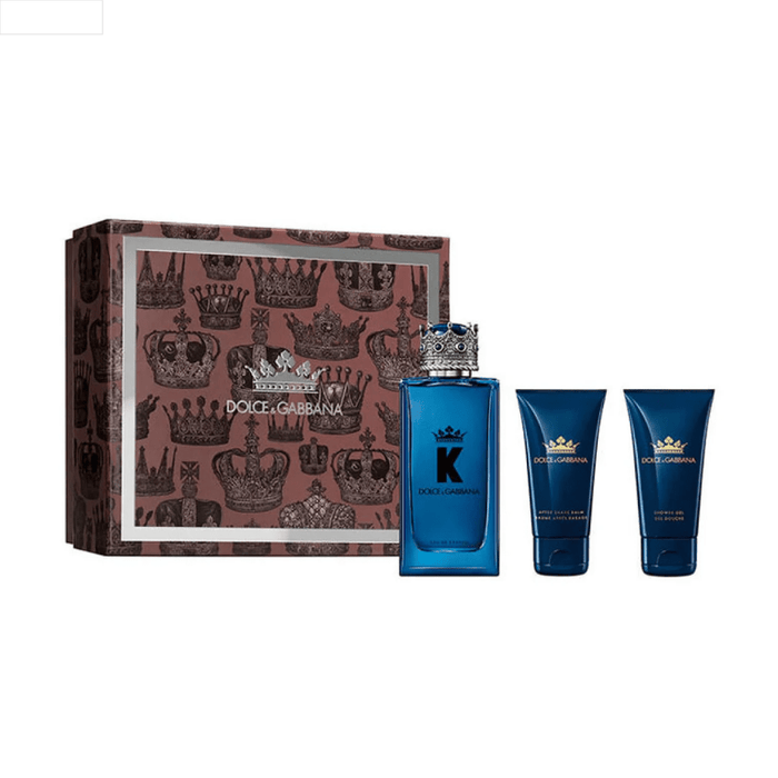Dolce & Gabbana Men's Aftershave Dolce & Gabbana K Gift Set (100ml EDP + 50ml Shower Gel + 50ml Aftershave Balm)