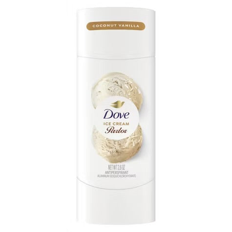 Dove Ice Cream Parlor Antiperspirant, Limited Edition - Coconut Vanilla